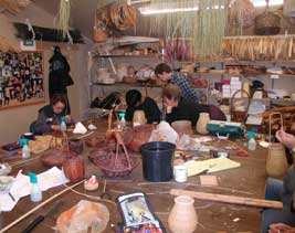 Class in progress in workshop