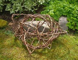 Judy Zugish - random weave in garden